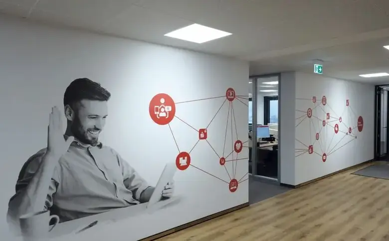 Wanddeko Büro Heidenheim — professionelle Wandgestaltung
