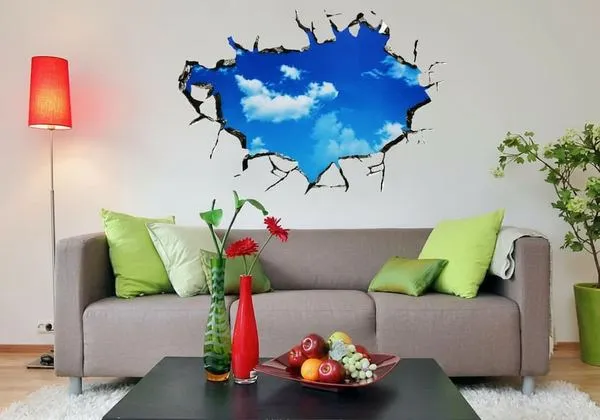 Wanddruck Wohnzimmer
